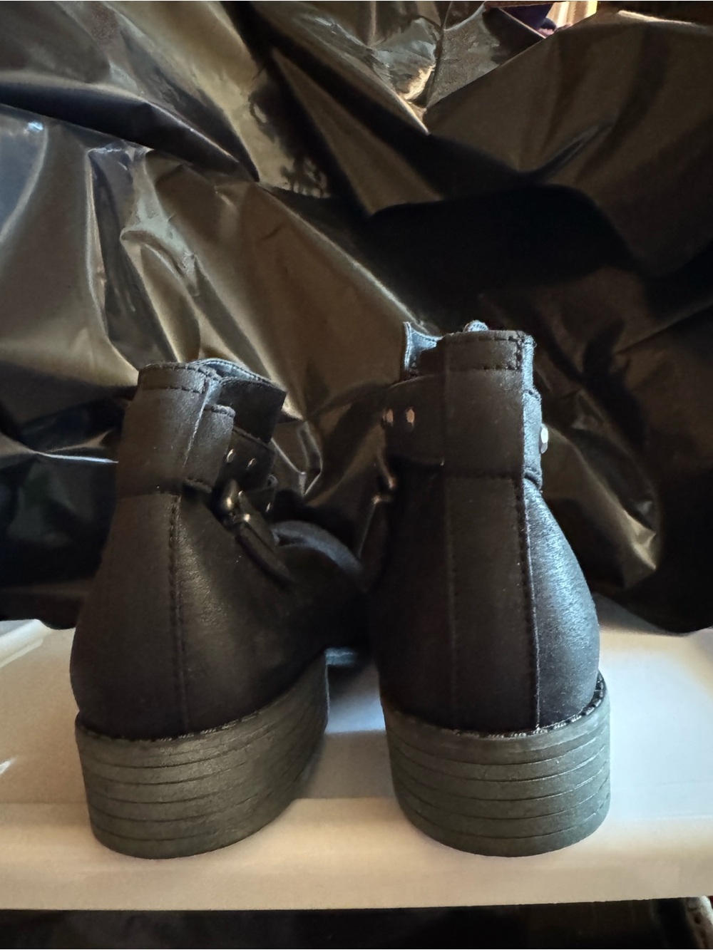 White Mountain Black Studded Chukka Boots - Picture 4 of 5